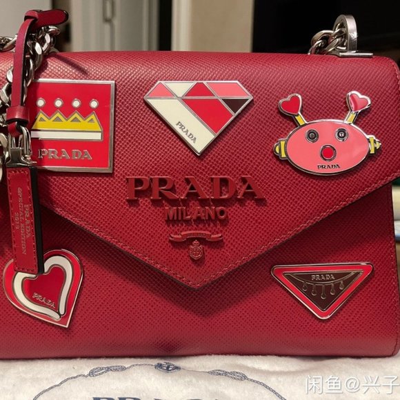 Prada Milano Dal 1913 Red Lady Crossbody bag - Picture 1 of 6